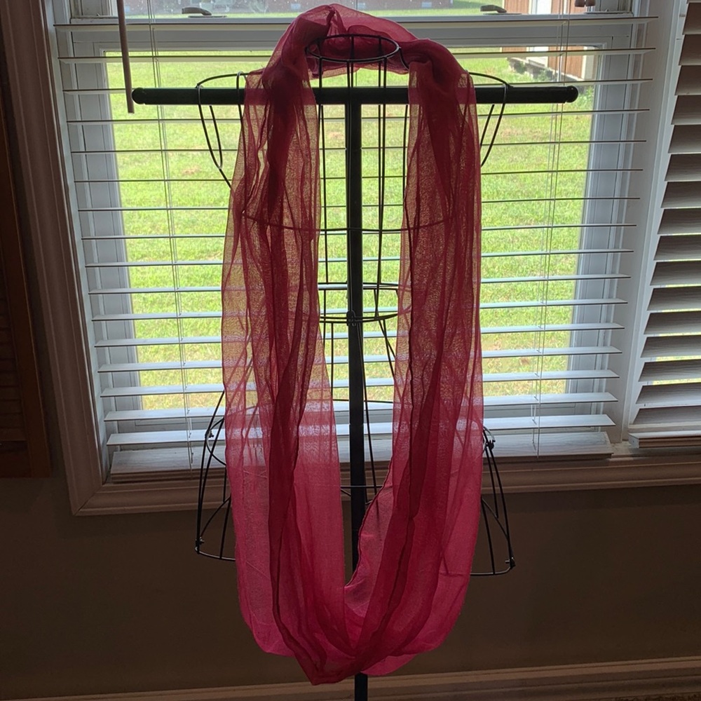 Pink Infinity Scarf.
